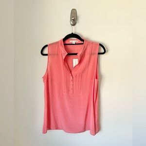 NWT Banana Republic sleeveless silk blouse - size 14